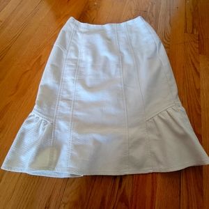 Size 8 euc ivory white skirt